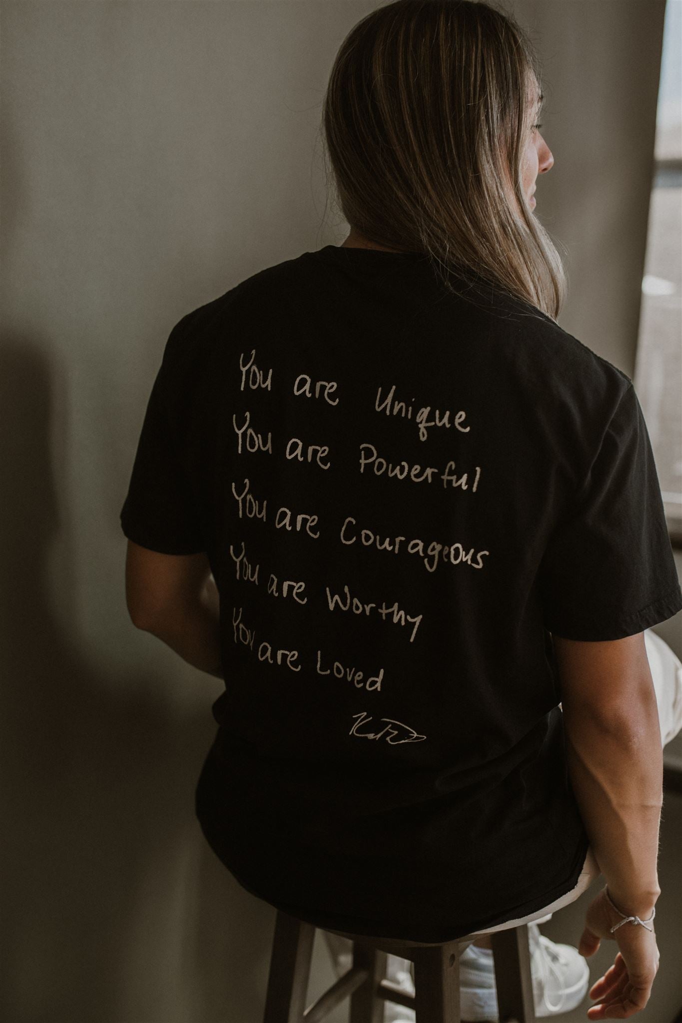 Black affirmation Be You t-shirt
