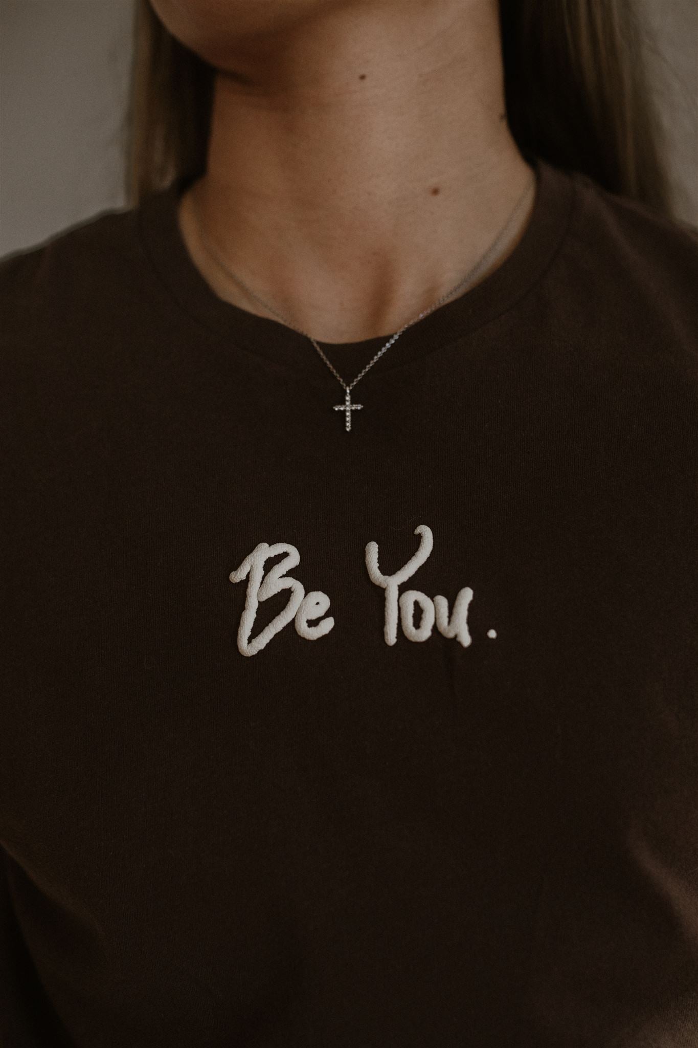 Dark brown affirmation t-shirt